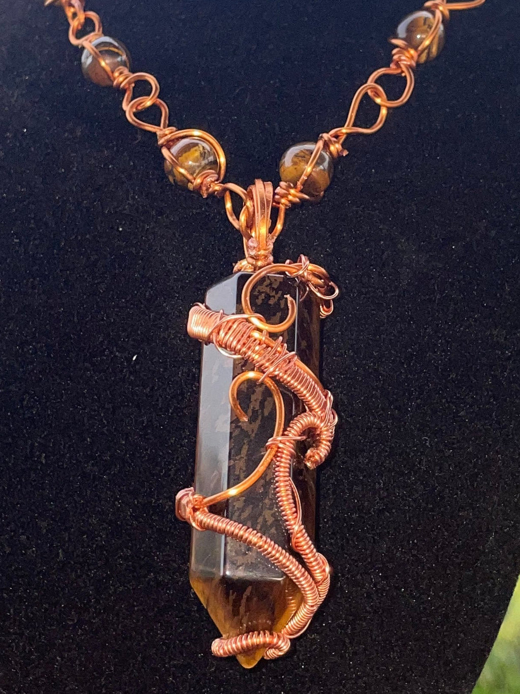 Luxury TigerEye Crystal Pendant Masterpiece