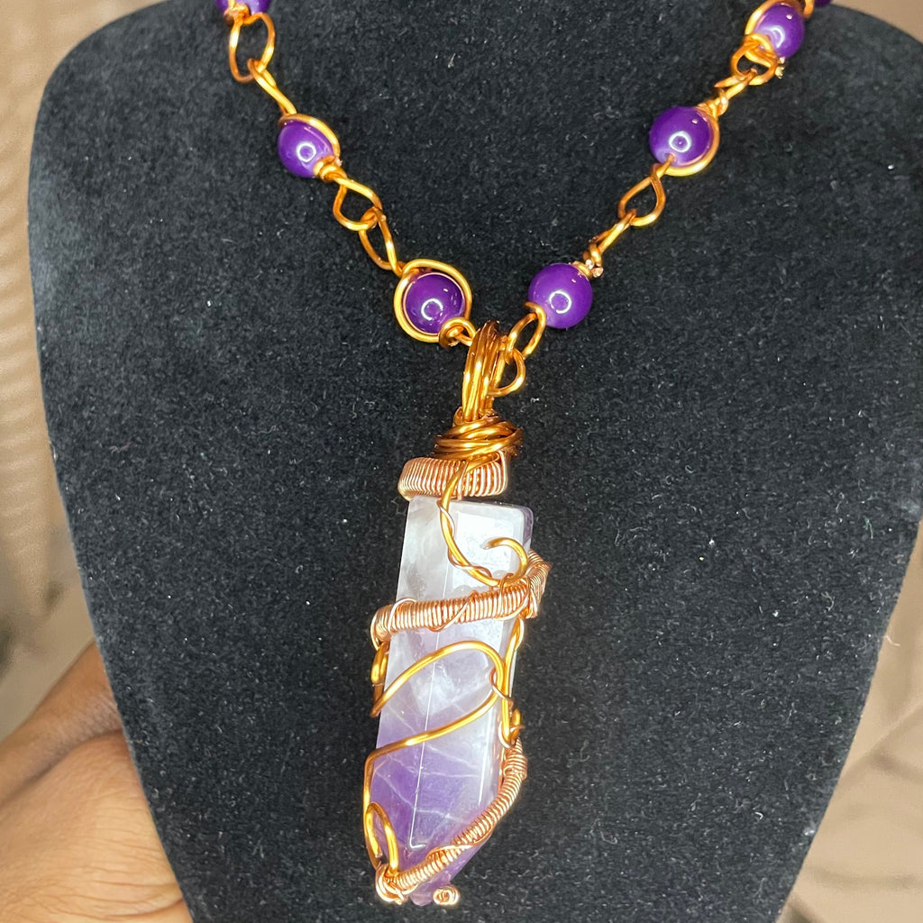 Luxury Amethyst Crystal Healing Pendant