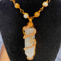 Luxury Clear Quartz Crystal Healing Masterpiece Pendant