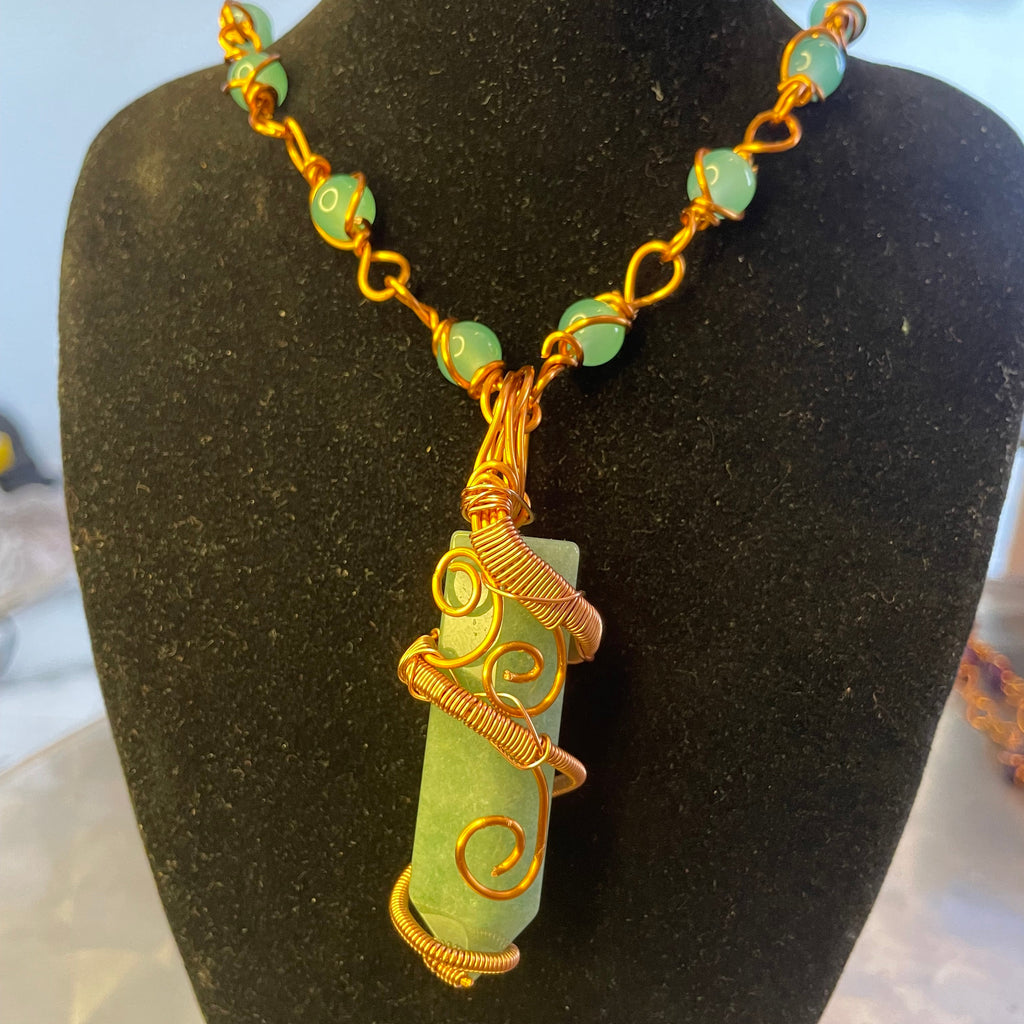 Luxury Green Aventurine Healing Masterpiece Pendant