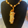 Luxury Rose Quartz Healing Crystal Masterpiece Pendant