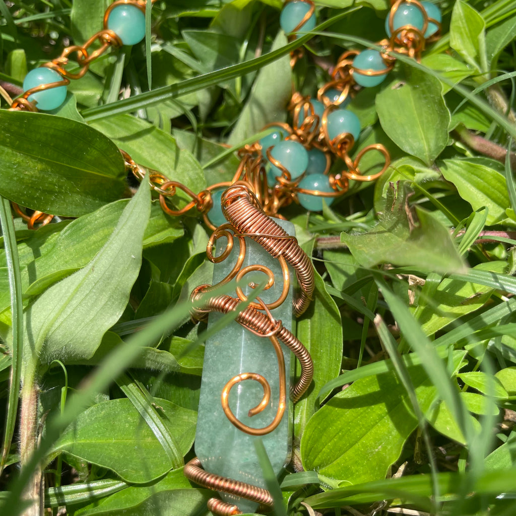 Luxury Green Aventurine Healing Masterpiece Pendant