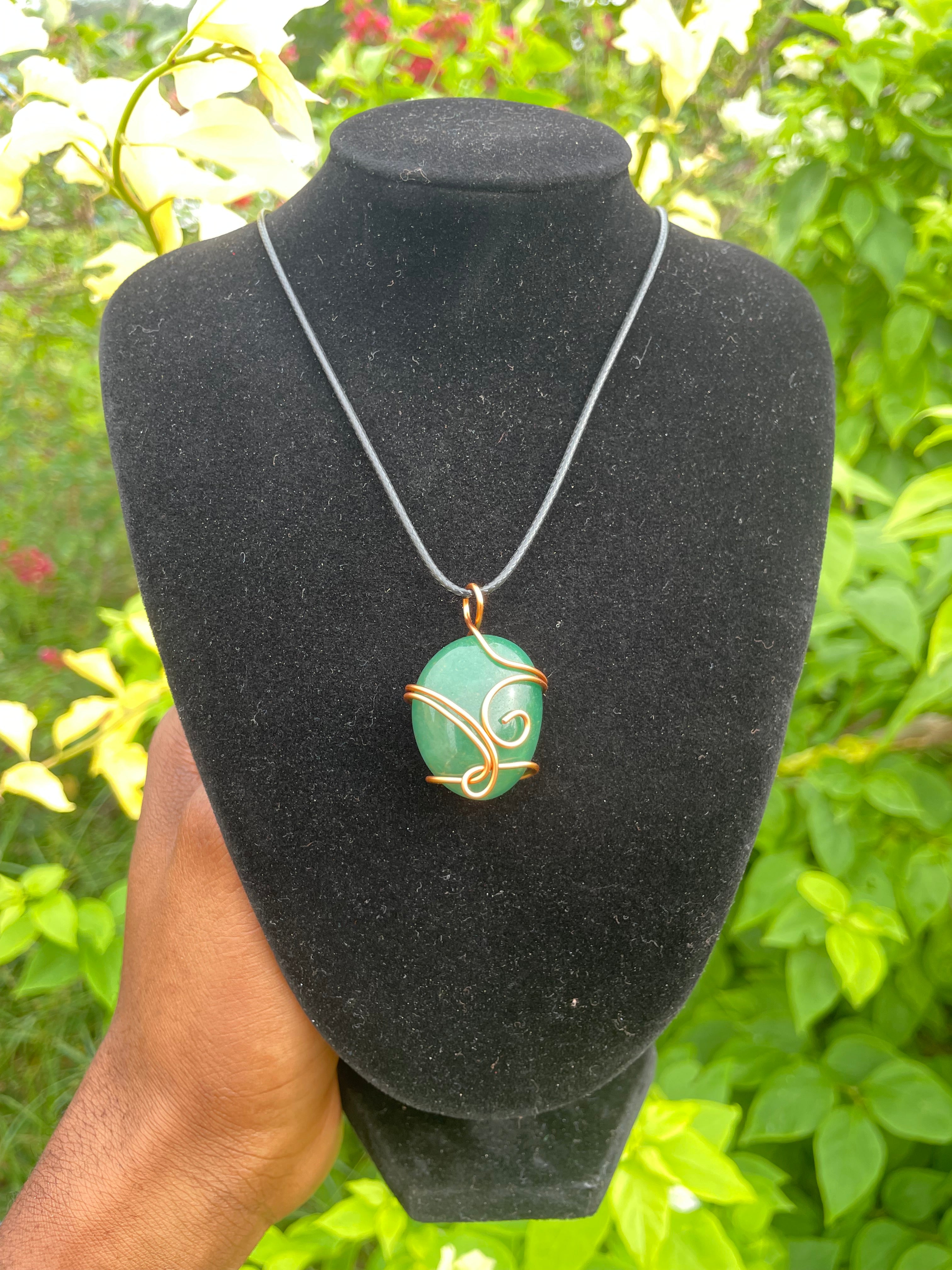 Green Aventurine Healing Pendant