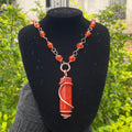 Red Jasper gemstone healing necklace