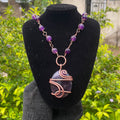 Amethyst gemstone masterpiece healing necklace