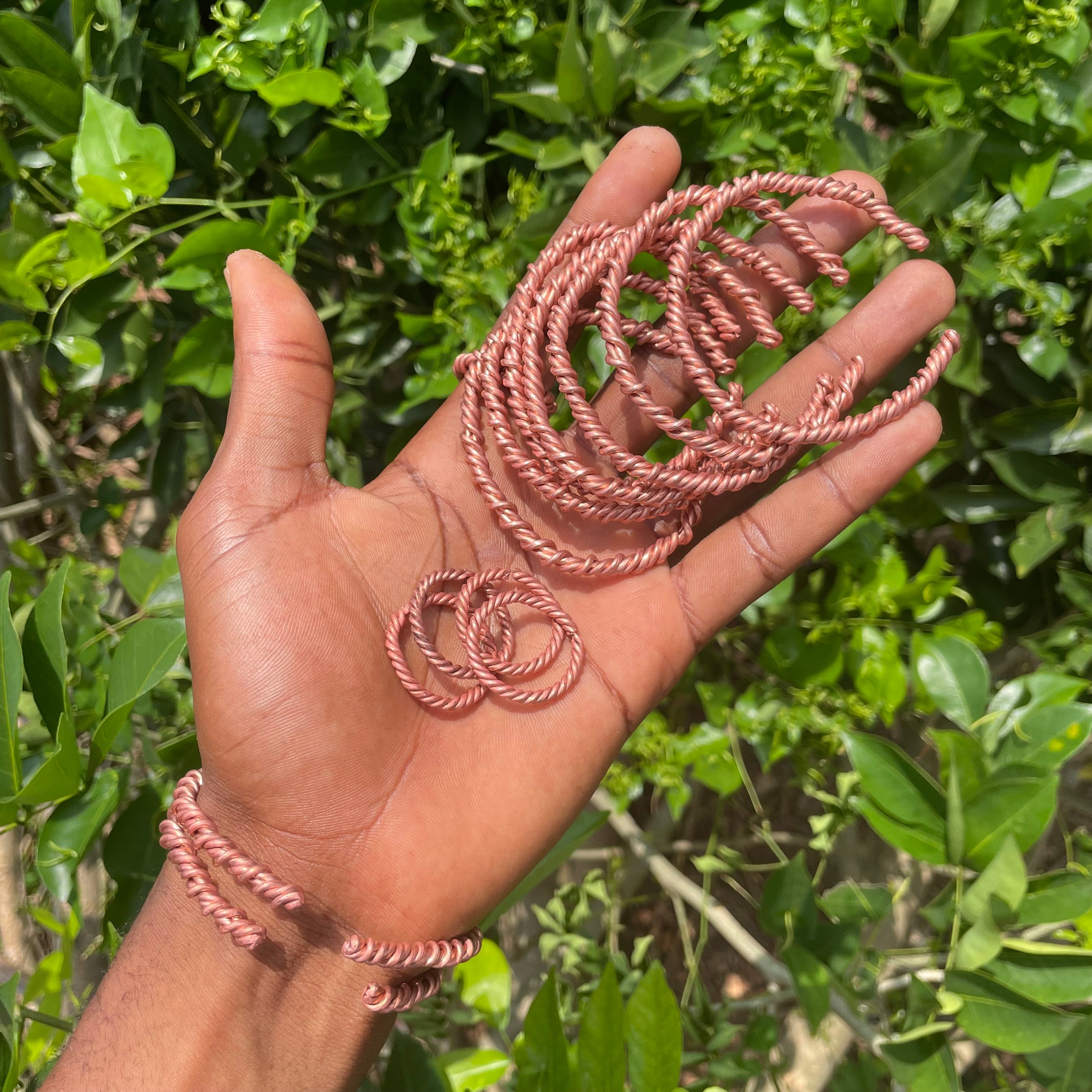 Handcrafted Copper Tensor Bracelets & Rings