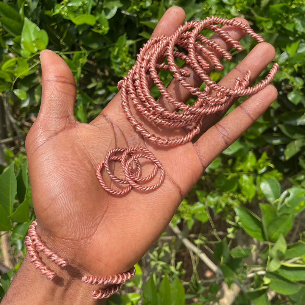 Handcrafted Copper Tensor Bracelets & Rings