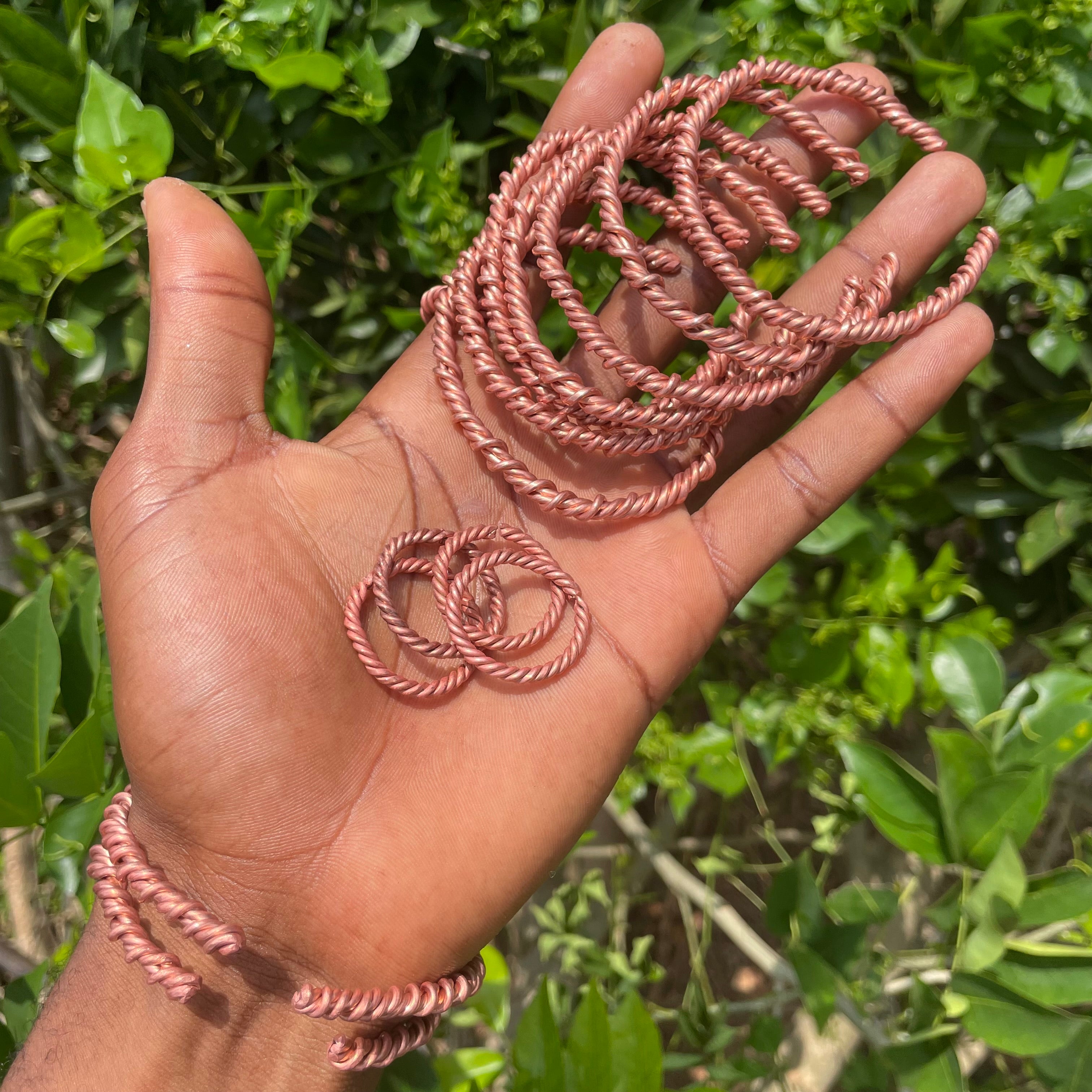 Handcrafted Copper Tensor Bracelets & Rings