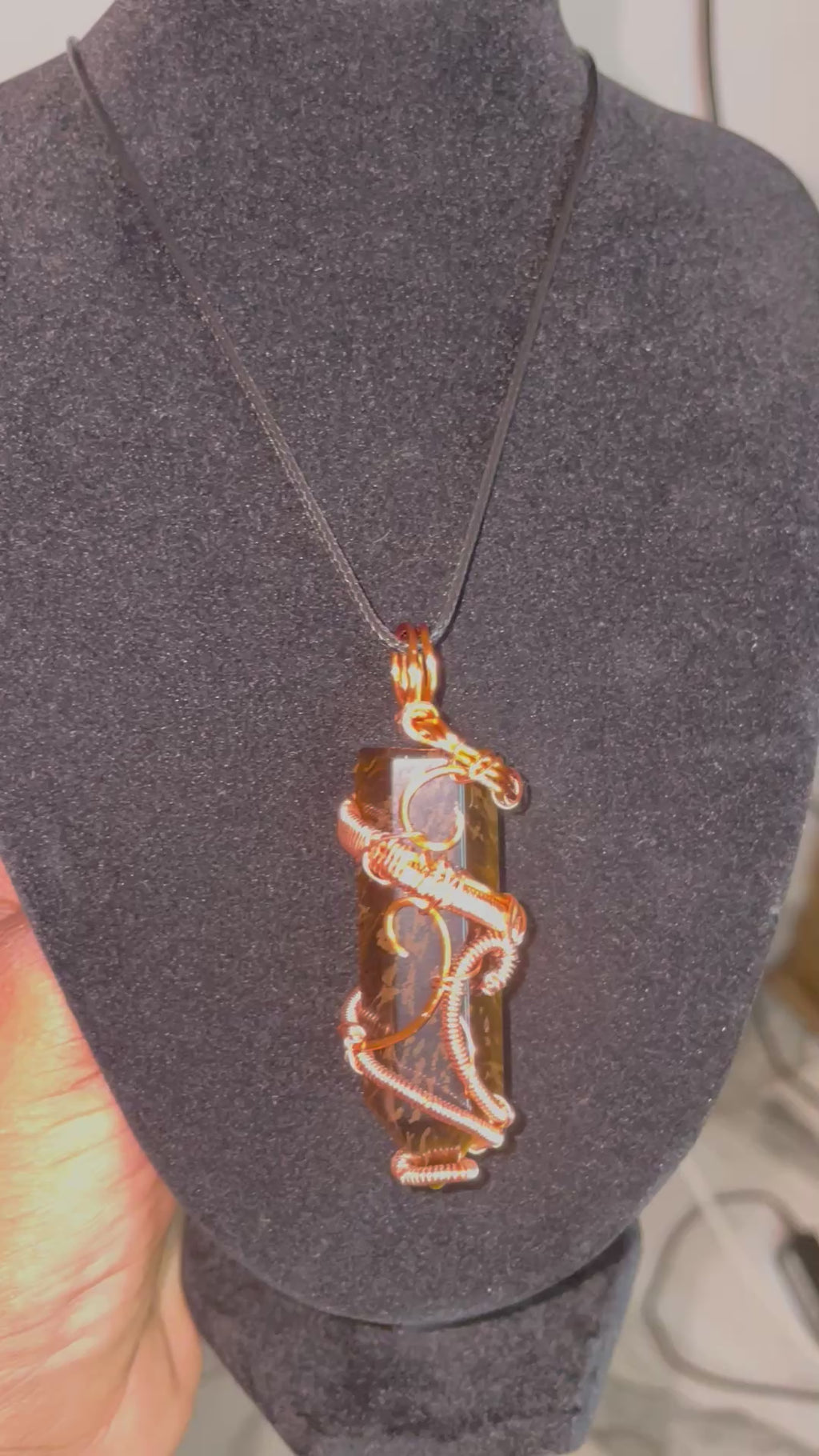 Luxury TigerEye Crystal Pendant Masterpiece