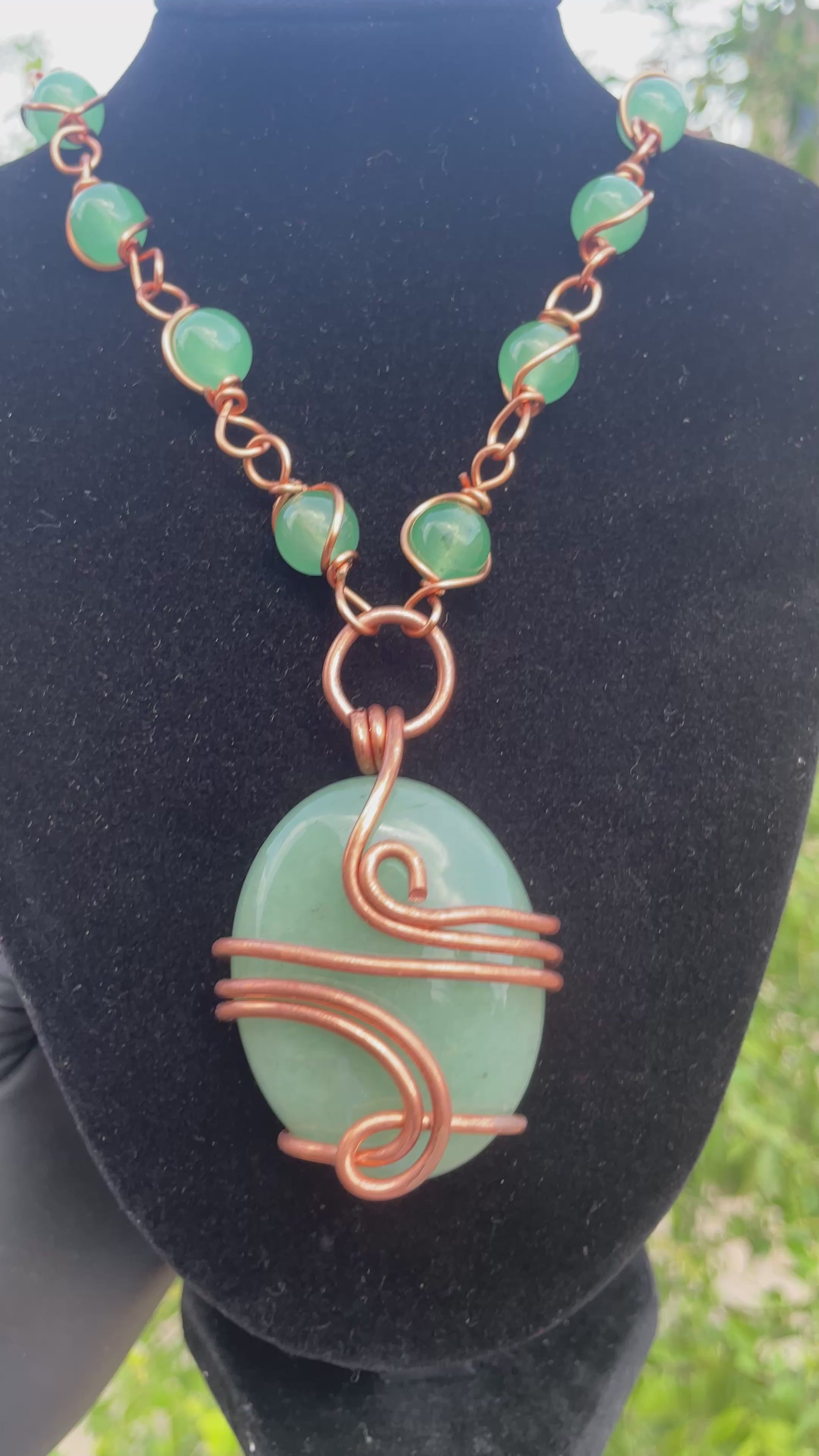 Green Aventurine gemstone masterpiece healing pendant